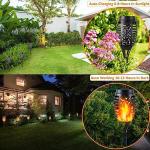 4 Pack Solar Flame Lights for Garden Decoration