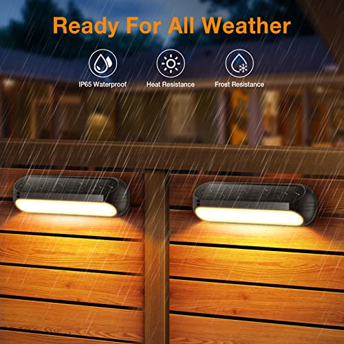 Solar Fence Lights with Multi-Colour Modes - 4 Pack