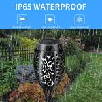 12 Pack Solar Flickering Flame Garden Lights