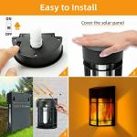 4 Pack Solar Flame Lights for Garden and Patio