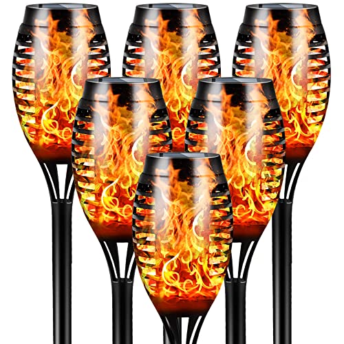 Flowood Solar Torch Lights - 6 Pack, 53cm Tall
