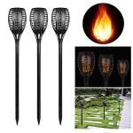 4 Pack Solar Dancing Flame Garden Lights