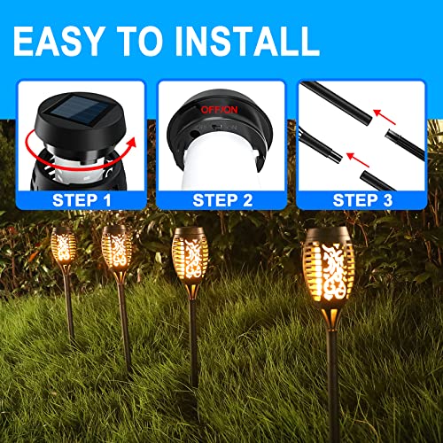 Outdoor Solar Torch Lights for Garden Yard Patio