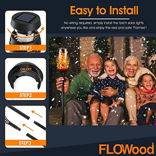Flowood Solar Torch Lights - 6 Pack, 53cm Tall