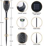 4 Pack Solar Flame Lights for Garden Decoration