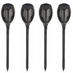 4 Pack Solar Dancing Flame Garden Lights