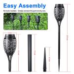 12 Pack Solar Flickering Flame Garden Lights