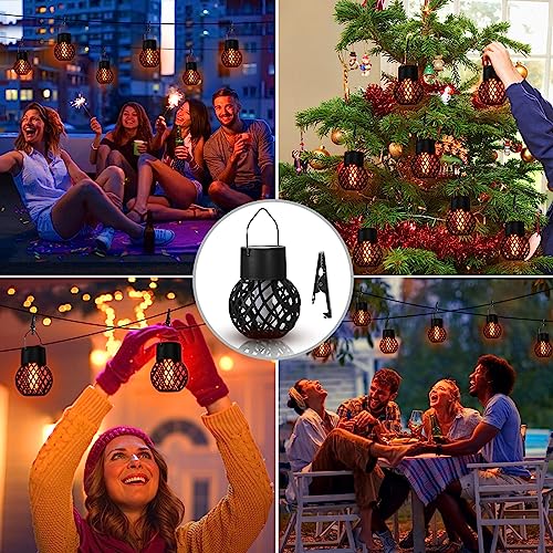 Waterproof Hanging Solar Lanterns for Outdoor Decor