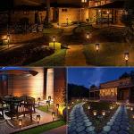 8 Pack Solar Flame Torch Lights for Outdoors