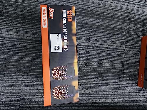 Flowood Solar Torch Lights - 6 Pack, 53cm Tall