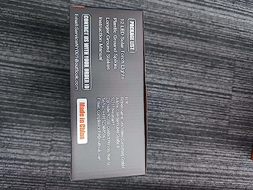 Flowood Solar Torch Lights - 6 Pack, 53cm Tall