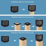 Maxxtek Solar LED Flickering Garden Lights (4 Pack)