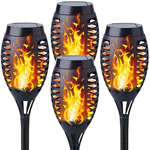 Solar Garden Torch Lights - 4 Pack