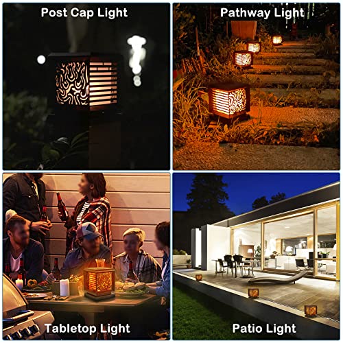 Solar LED Flame Lights for Garden Pathway Decoration