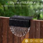 Auting 4-Pack Solar Fence Lights - Warm White