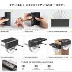 Auting 4-Pack Solar Fence Lights - Warm White