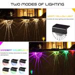 Auting 4-Pack Solar Fence Lights - Warm White