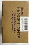 Auting 4-Pack Solar Fence Lights - Warm White