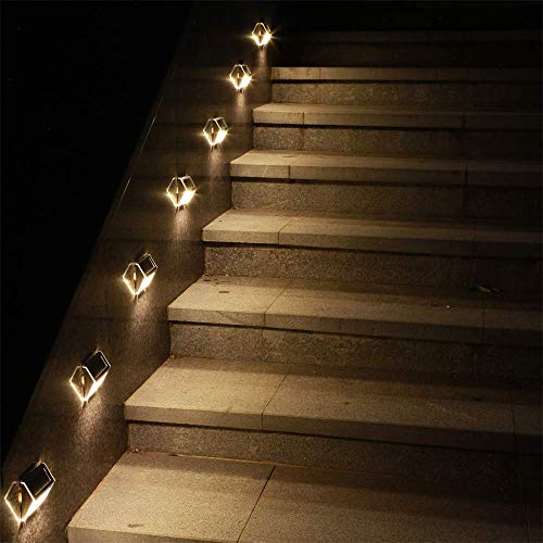 Stylish Solar Fence Lights in Warm White
