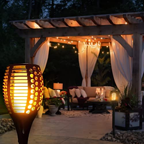 Flame LED Solar Garden Lights - 6 Pack