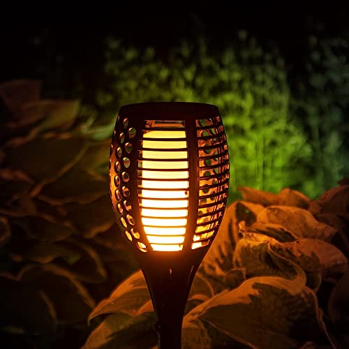 Flame LED Solar Garden Lights - 6 Pack