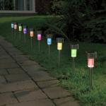 10-Pack Solar Color Changing LED Garden Lights
