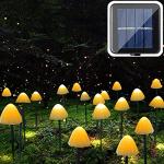20 LED Solar Mushroom Lights with 8 Modes
