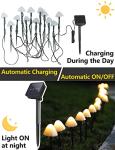 20 LED Solar Mushroom Lights with 8 Modes
