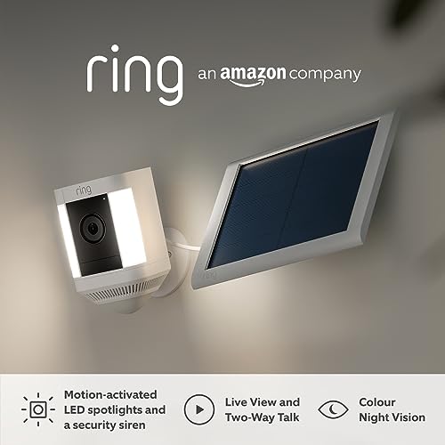 Ring Spotlight Solar Cam with Night Vision