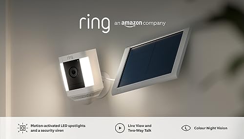 Ring Spotlight Solar Cam with Night Vision