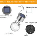 Stylish Waterproof Solar Hanging Garden Lights - 4 Pack