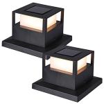 MAGGIFT Solar Post Lights, 20 Lumen Warm White