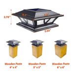 SIEDiNLAR Solar LED Post Lights for Decks (2 Pack)