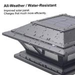 SIEDiNLAR Solar LED Post Lights for Decks (2 Pack)