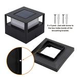 MAGGIFT Solar Post Lights, 20 Lumen Warm White