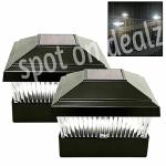 Solar LED Fence Lights - Waterproof Outdoor Set