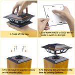 SIEDiNLAR Solar LED Post Lights for Decks (2 Pack)