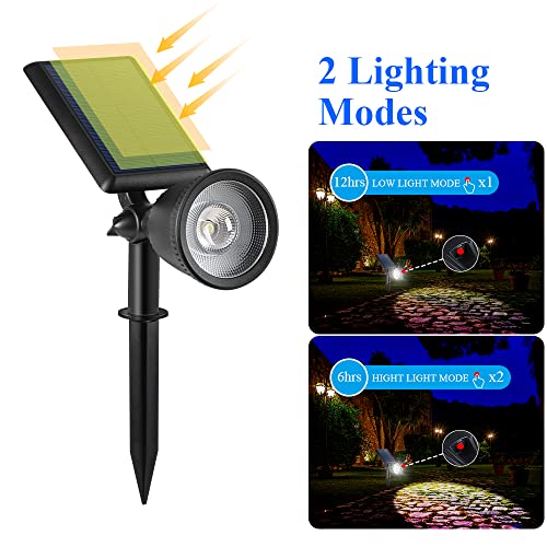 FALOVE Solar Spotlights: Bright & Waterproof [2-pack]