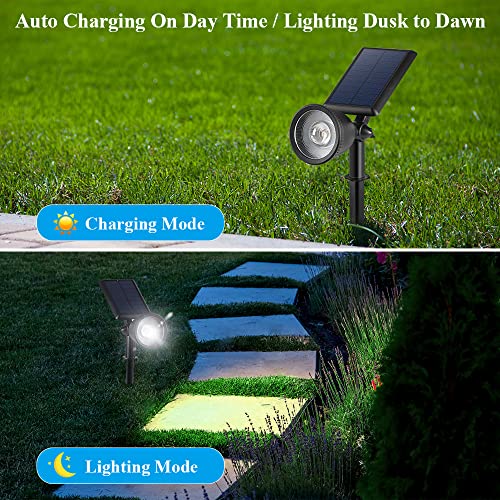 FALOVE Solar Spotlights: Bright & Waterproof [2-pack]