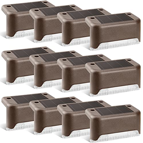 Bronze Solar Deck Lights 12-Piece Set