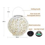 GIGALUMI Solar Hanging Lanterns for Outdoor Decor