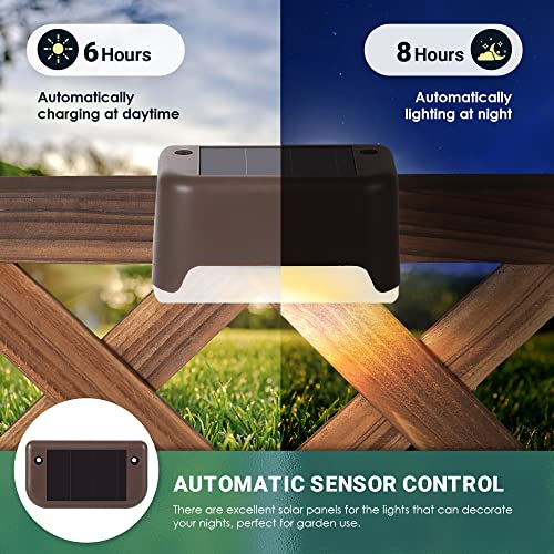 Bronze Solar Deck Lights 12-Piece Set