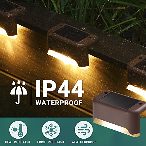 Bronze Solar Deck Lights 12-Piece Set