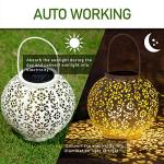 GIGALUMI Solar Hanging Lanterns for Outdoor Decor