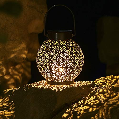 Outdoor Solar Hanging Lanterns - Set of 2