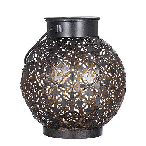 Outdoor Solar Hanging Lanterns - Set of 2