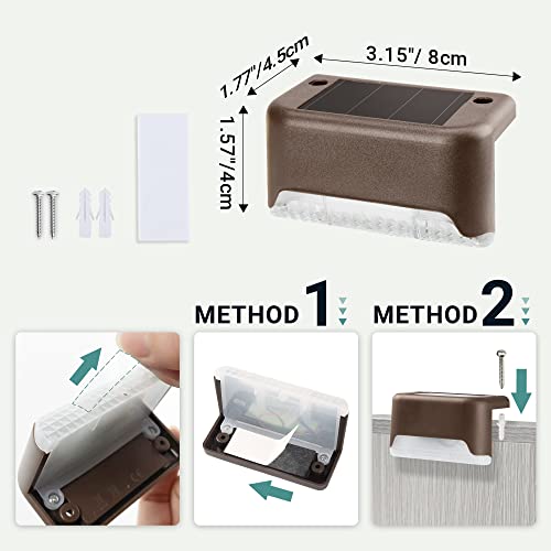 Bronze Solar Deck Lights 12-Piece Set