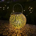 GIGALUMI Solar Hanging Lanterns for Outdoor Decor