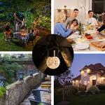 Solar Crackle Globe Hanging Lights - 4 Pack