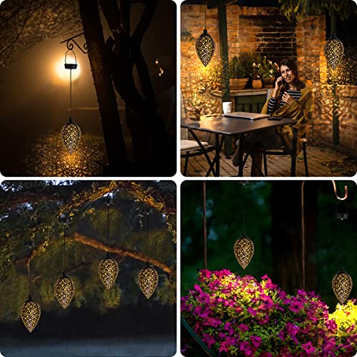 Waterproof Solar Garden Lanterns - 2 Pack